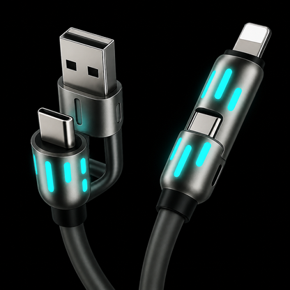 Cable de carga rápida 4 en 1
